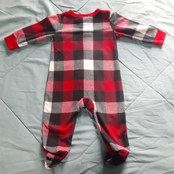 Baby Long Sleeve Bodysuits Footies Lot Of 4 Sizes 0-3-6 Months Taco/Burger - Picture 12 of 13